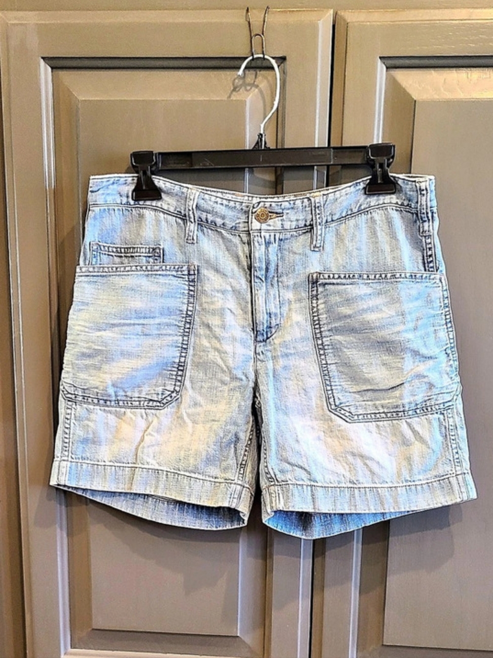 Lauren Ralph Jeans Co Women's Denim Shorts Chino Pockets Size 6